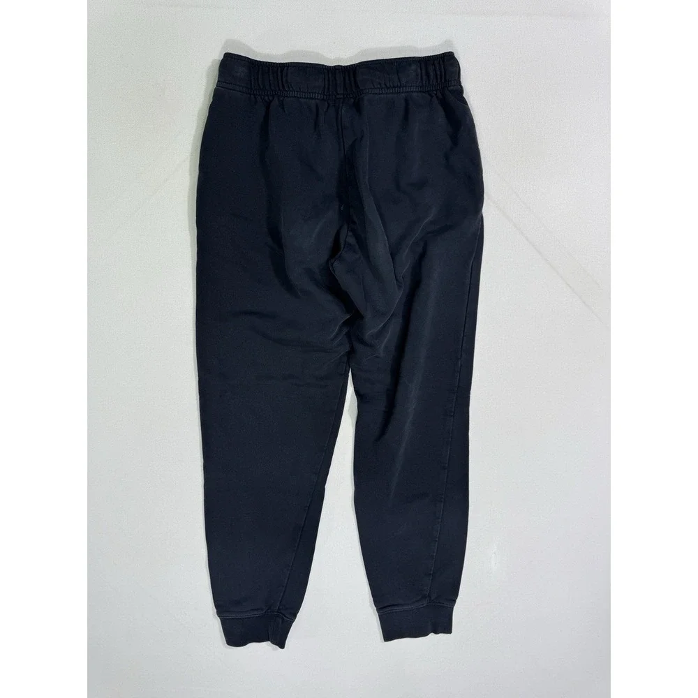 Nike Sweatpants Men Small Black Fleece Joggers Drawstring Cuffed Logo DQ5191-010